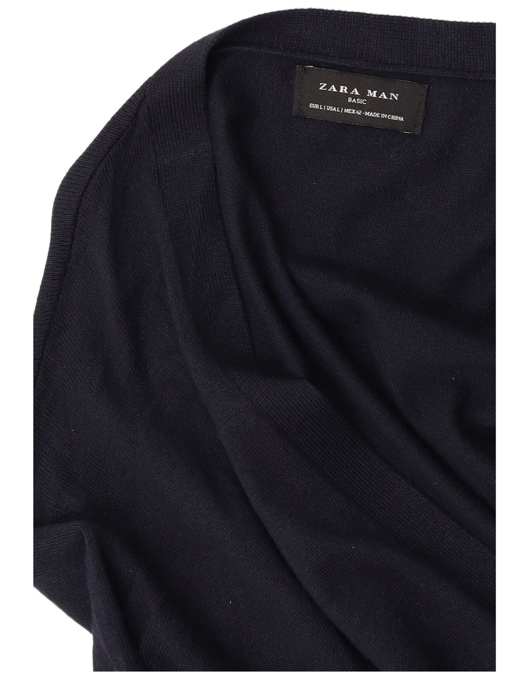 Maglione cardigan da uomo Zara grande blu navy