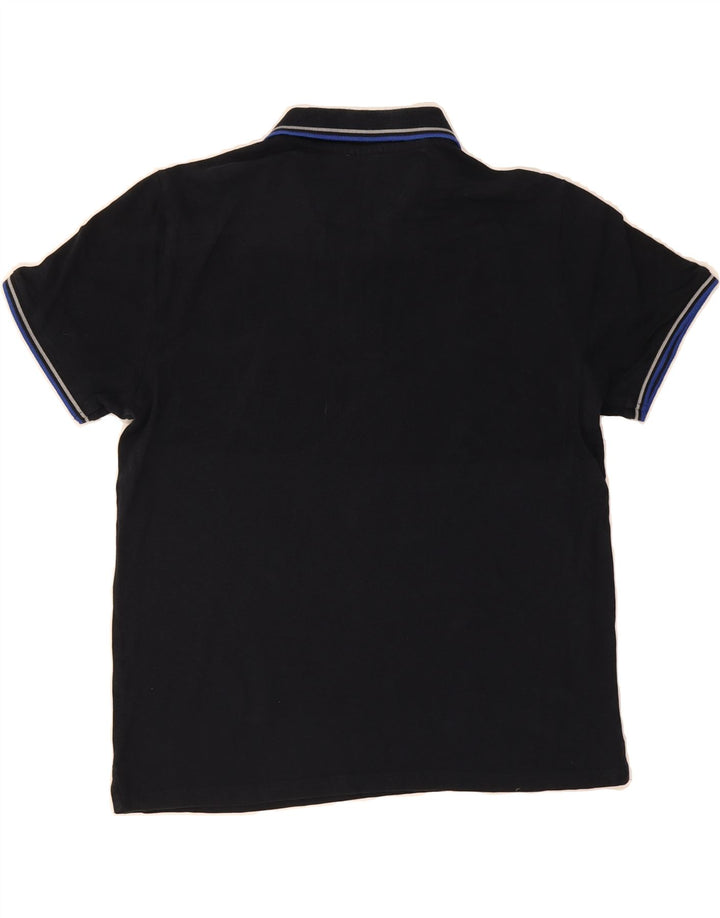CHAMPION Mens Polo Shirt Medium Navy Blue Vintage Champion and Second-Hand Champion from Messina Hembry 