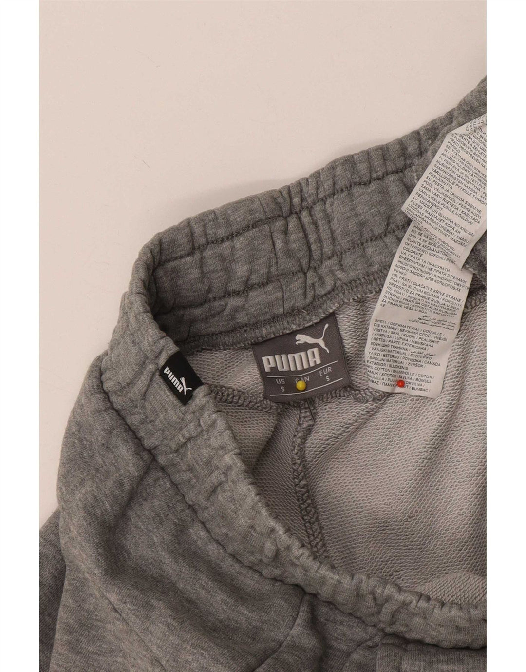 Pantaloncini sportivi grafici da uomo Puma piccoli in cotone chiazzato grigio