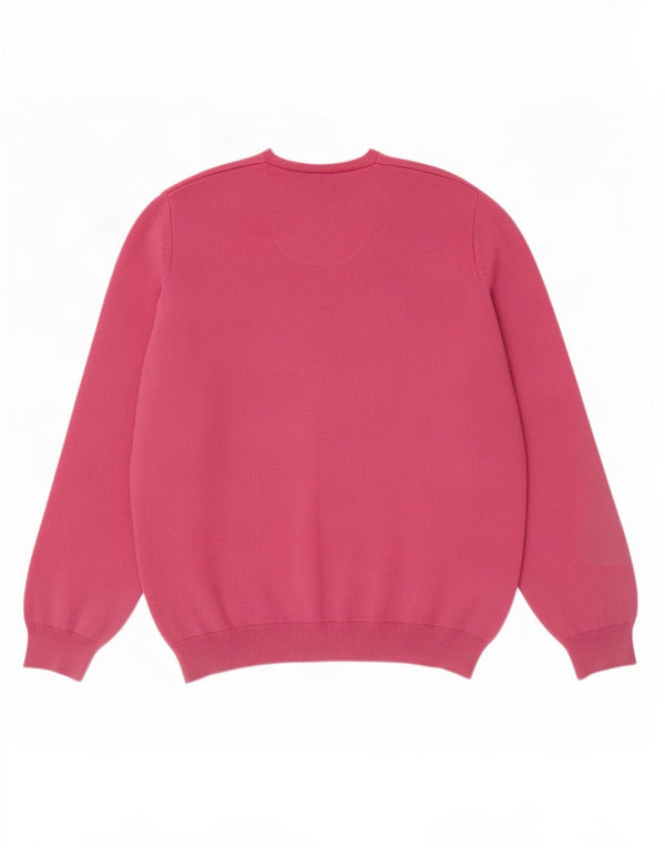 Maglione da uomo con scollo a V blu Harbour Marks & Spencer 2XL cotone rosa