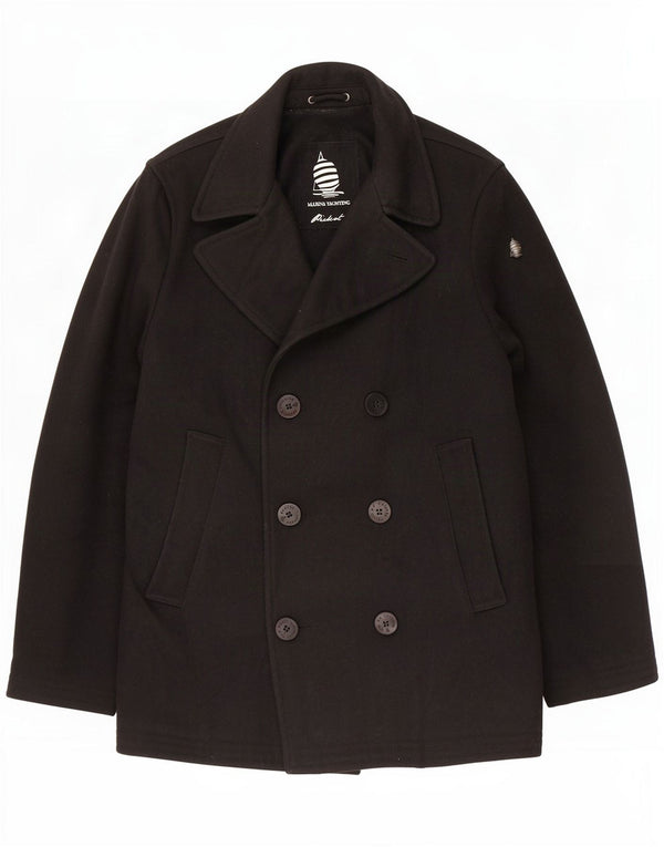 Marina Yachting Mens Pea Coat IT 50 Large Black Wool