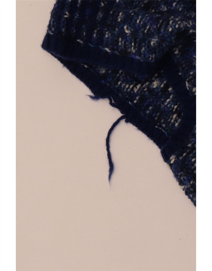 Canottiera vintage da uomo piccola blu screziata