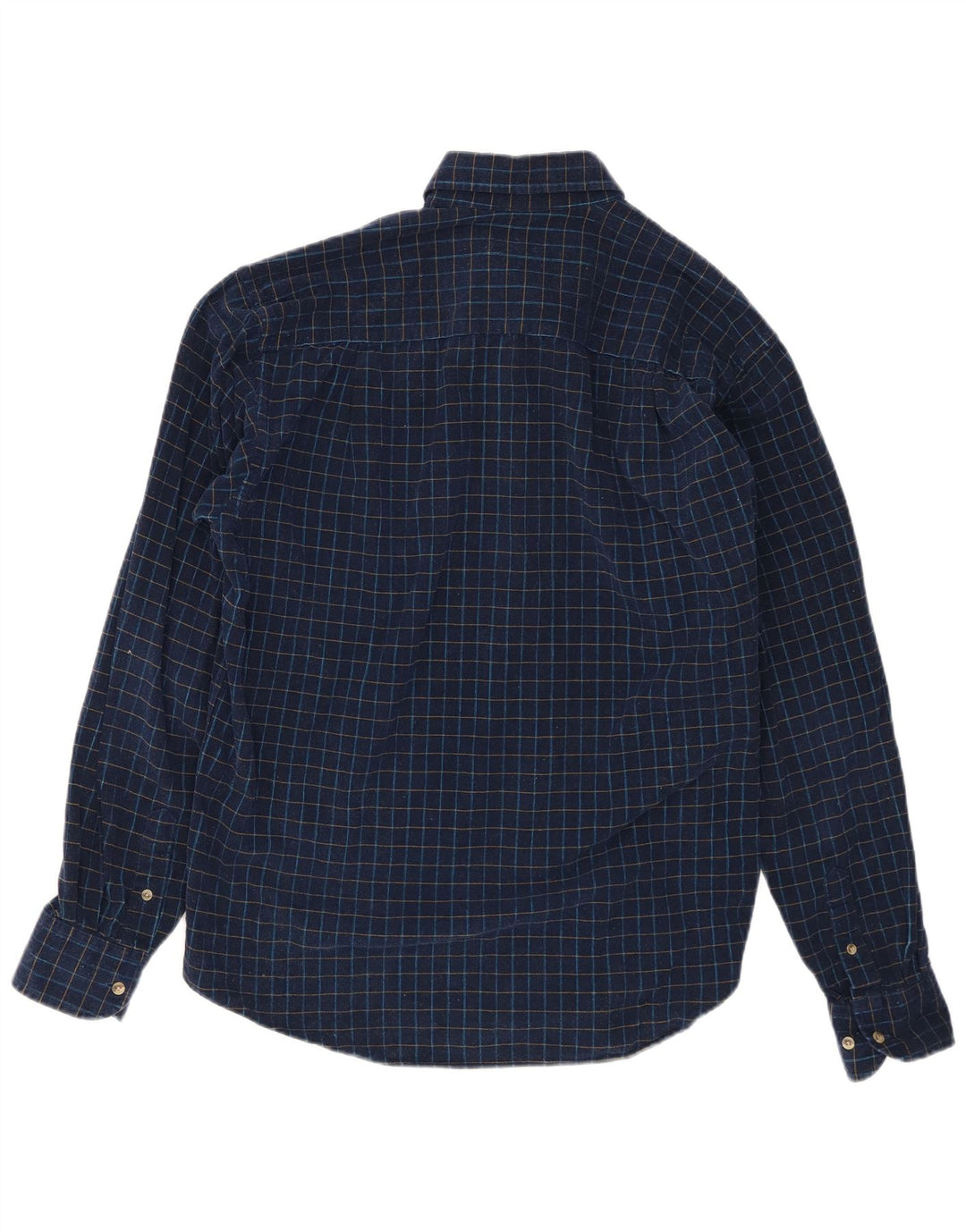 Camicia da uomo Sergio Tacchini in cotone a quadri grandi blu navy