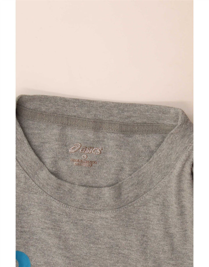 T-shirt grafica da uomo Asics Top grande grigio screziato