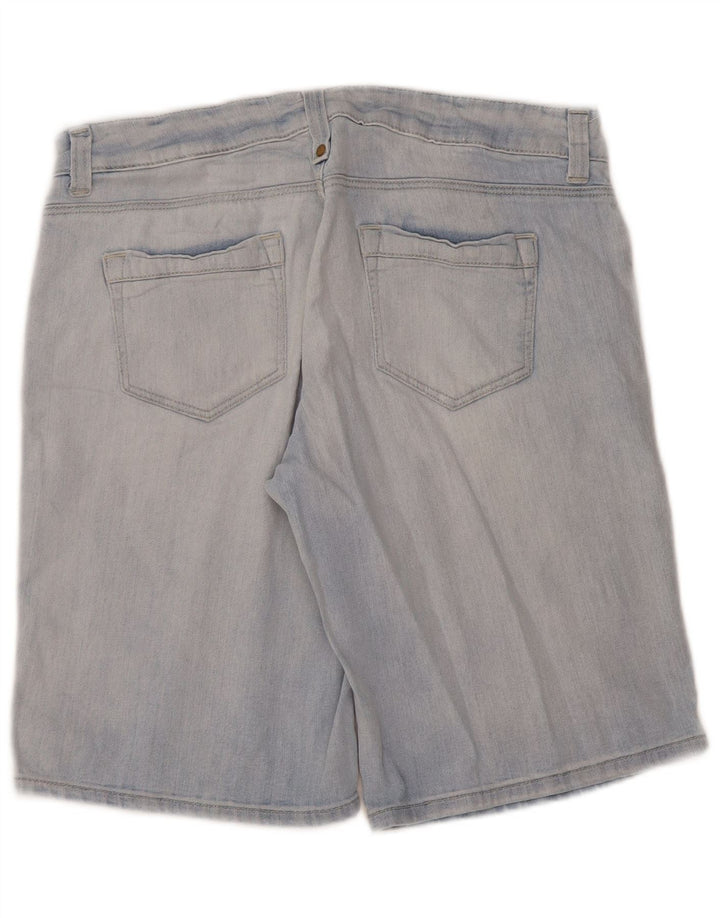 Pantaloncini di jeans da donna Marks & Spencer UK 14 Large W34 Cotone blu