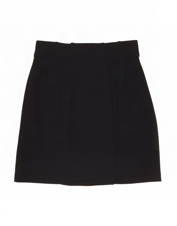 Minigonna da donna Marks & Spencer UK 8 piccola W26 viscosa nera