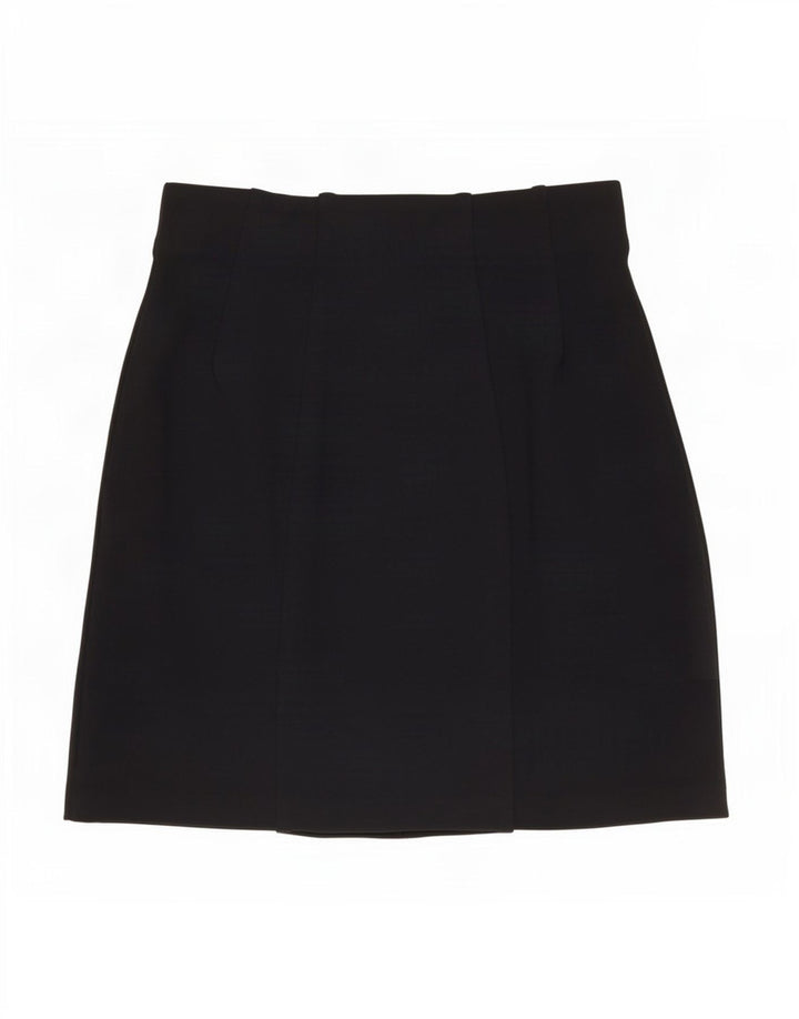 Minigonna da donna Marks & Spencer UK 8 piccola W26 viscosa nera
