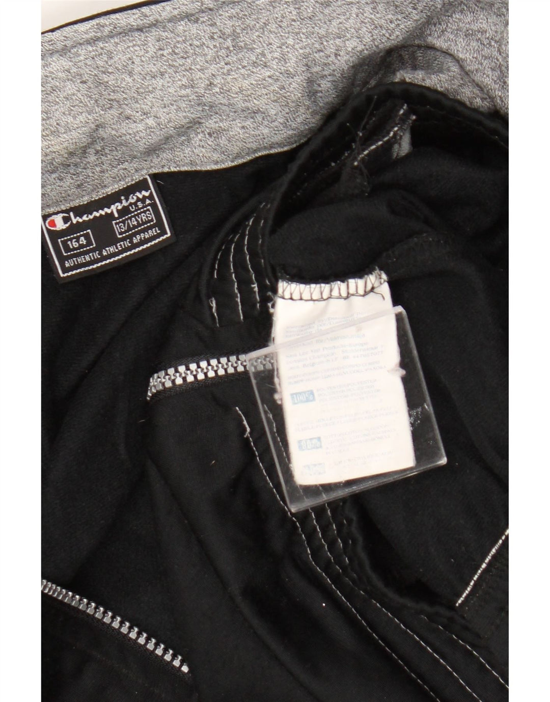 Giacca superiore della tuta da ragazzo Champion 13-14 anni Poliestere color block nero