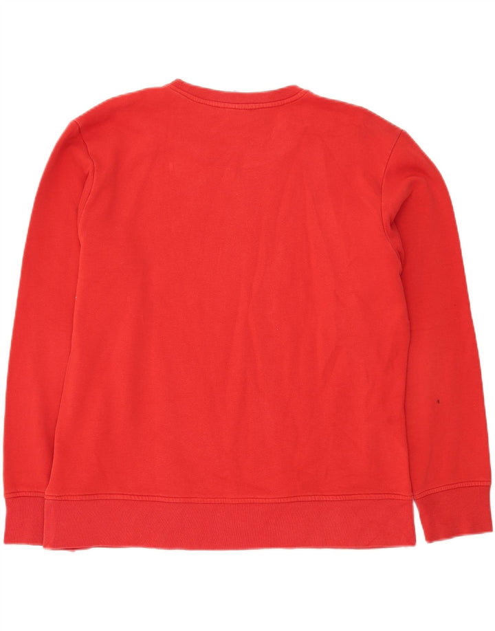 NIKE Womens Sweatshirt Jumper UK 16/18 XL Red Cotton