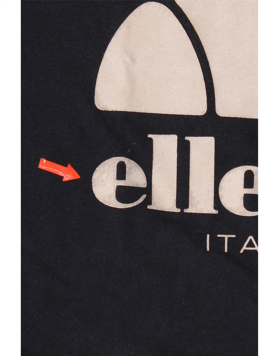 T-shirt grafica da uomo Ellesse Italia Top in cotone blu navy medio