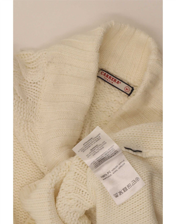 Maglione da donna Carrera con collo dolcevita UK 14 Acrilico bianco sporco medio