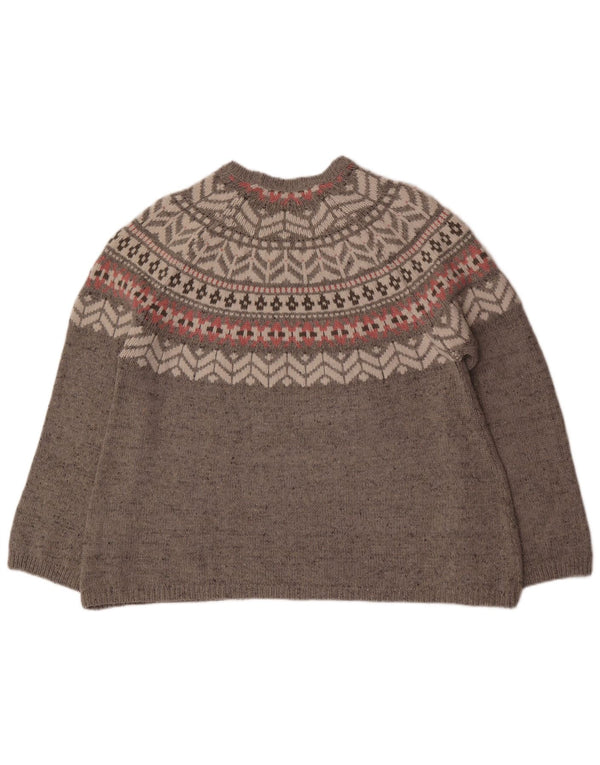 Maglione maglione girocollo da donna Marks & Spencer Snowflake UK 18 XL Grigio