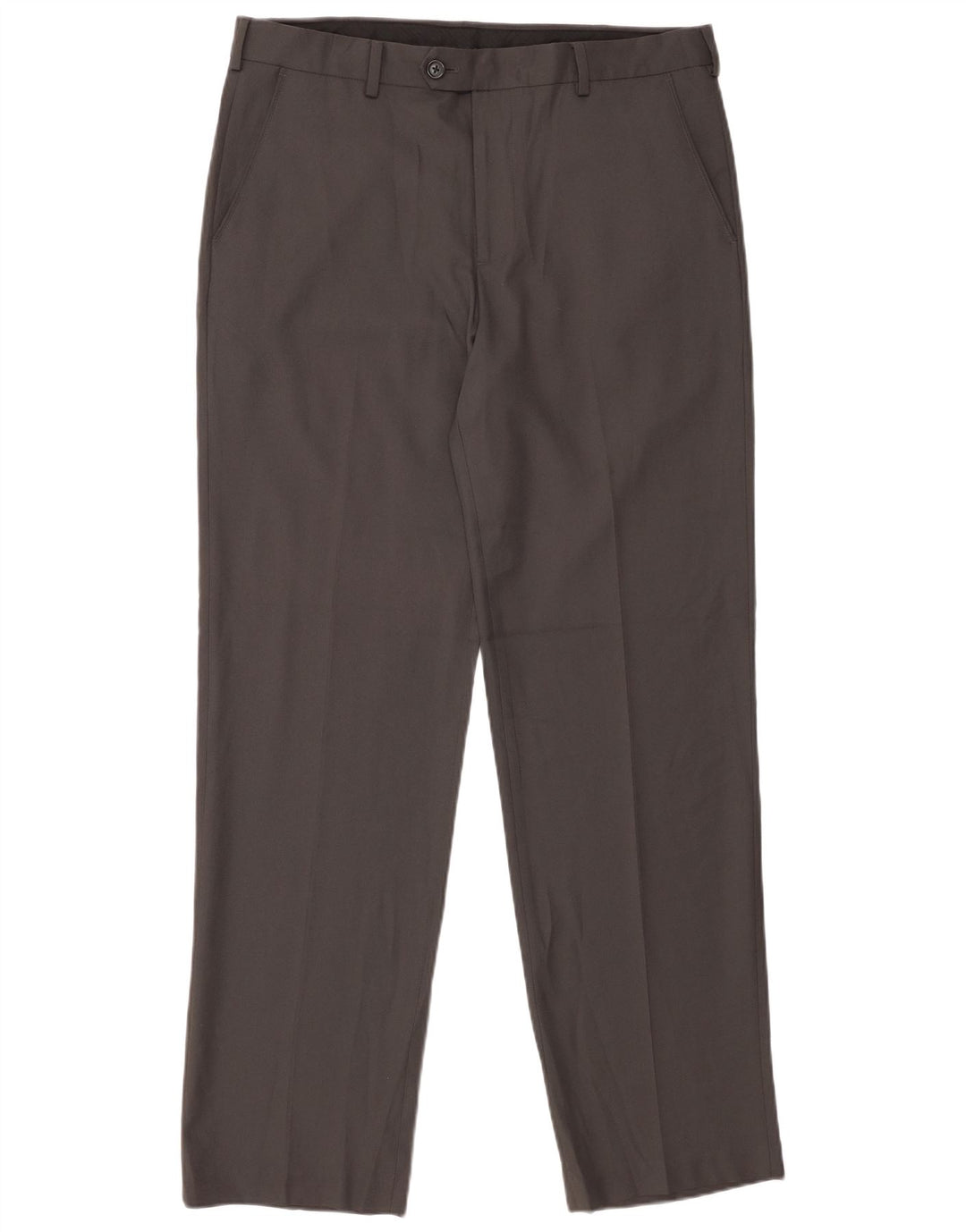 Pantaloni da abito dritti da uomo IZOD W34 L32 poliestere grigio