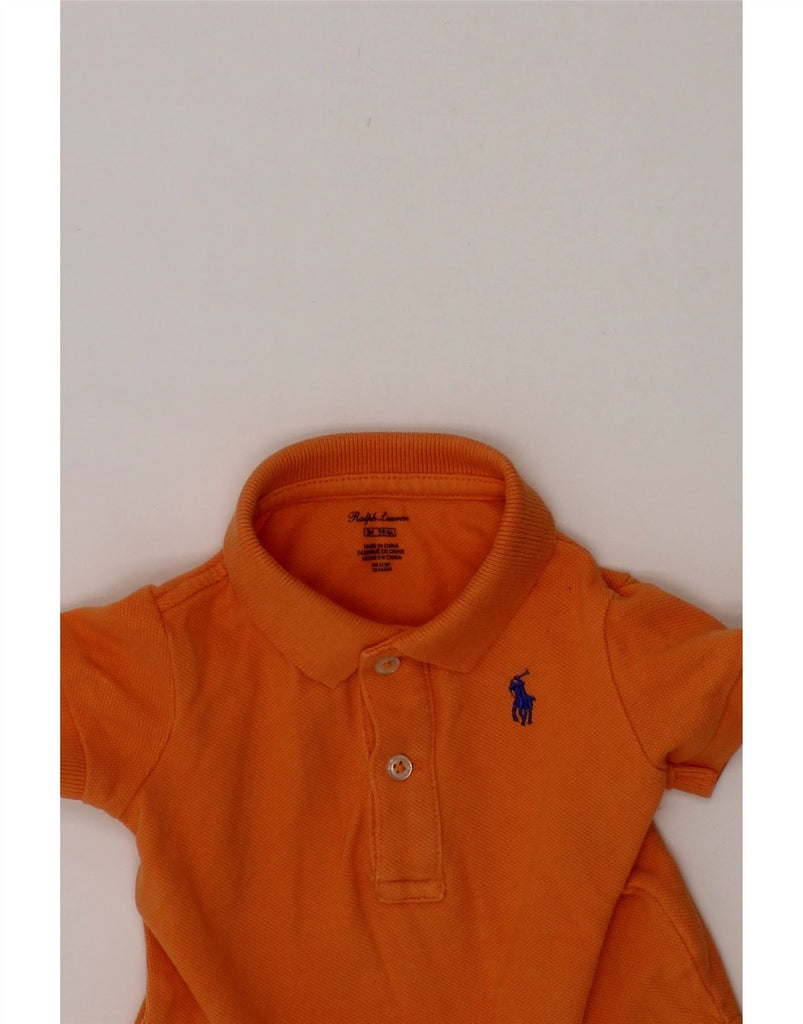 RALPH LAUREN Baby Boys Polo Shirt 0-3 Months Orange Cotton Vintage Ralph Lauren and Second-Hand Ralph Lauren from Messina Hembry 