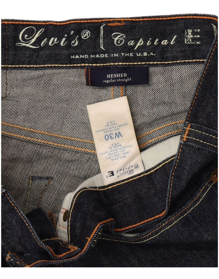Jeans dritti da donna Levi's W30 L31 cotone blu navy
