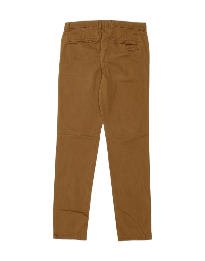 JULES Womens Slim Chino Trousers EU 40 Medium W34 L32 Brown Cotton Vintage Jules and Second-Hand Jules from Messina Hembry 