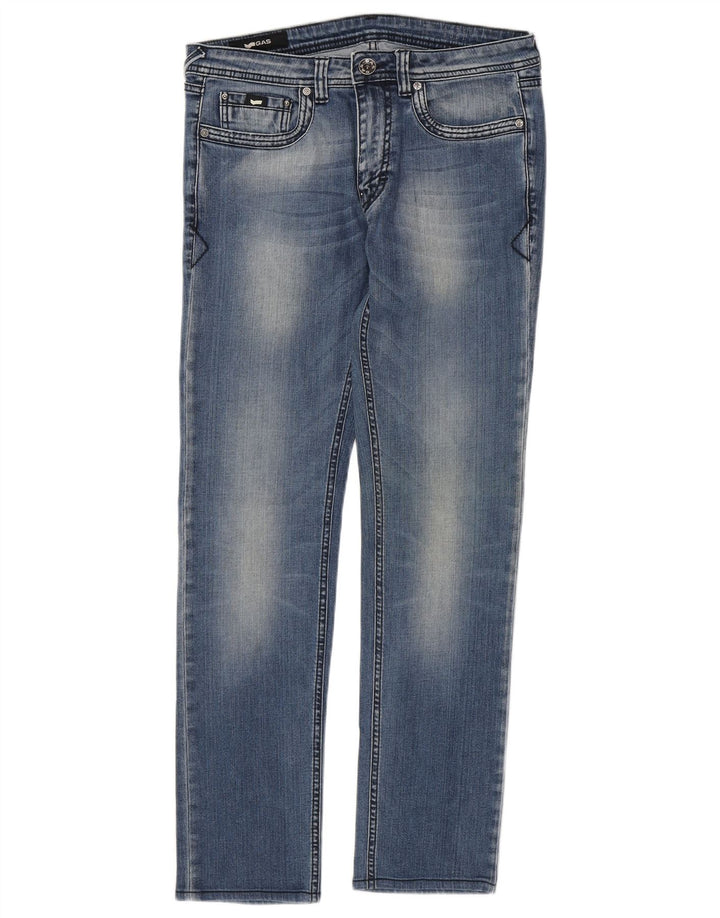 Jeans dritti da uomo GAS W31 L30 cotone blu