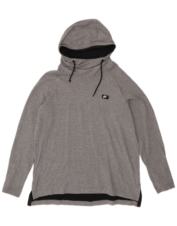 Maglia con cappuccio da donna Nike UK 18 XL Grigia
