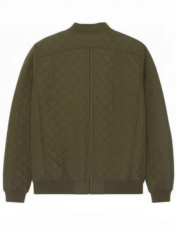 Giacca trapuntata da uomo Zara UK 42 XL poliestere verde