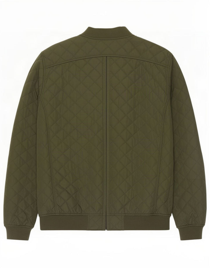 Giacca trapuntata da uomo Zara UK 42 XL poliestere verde