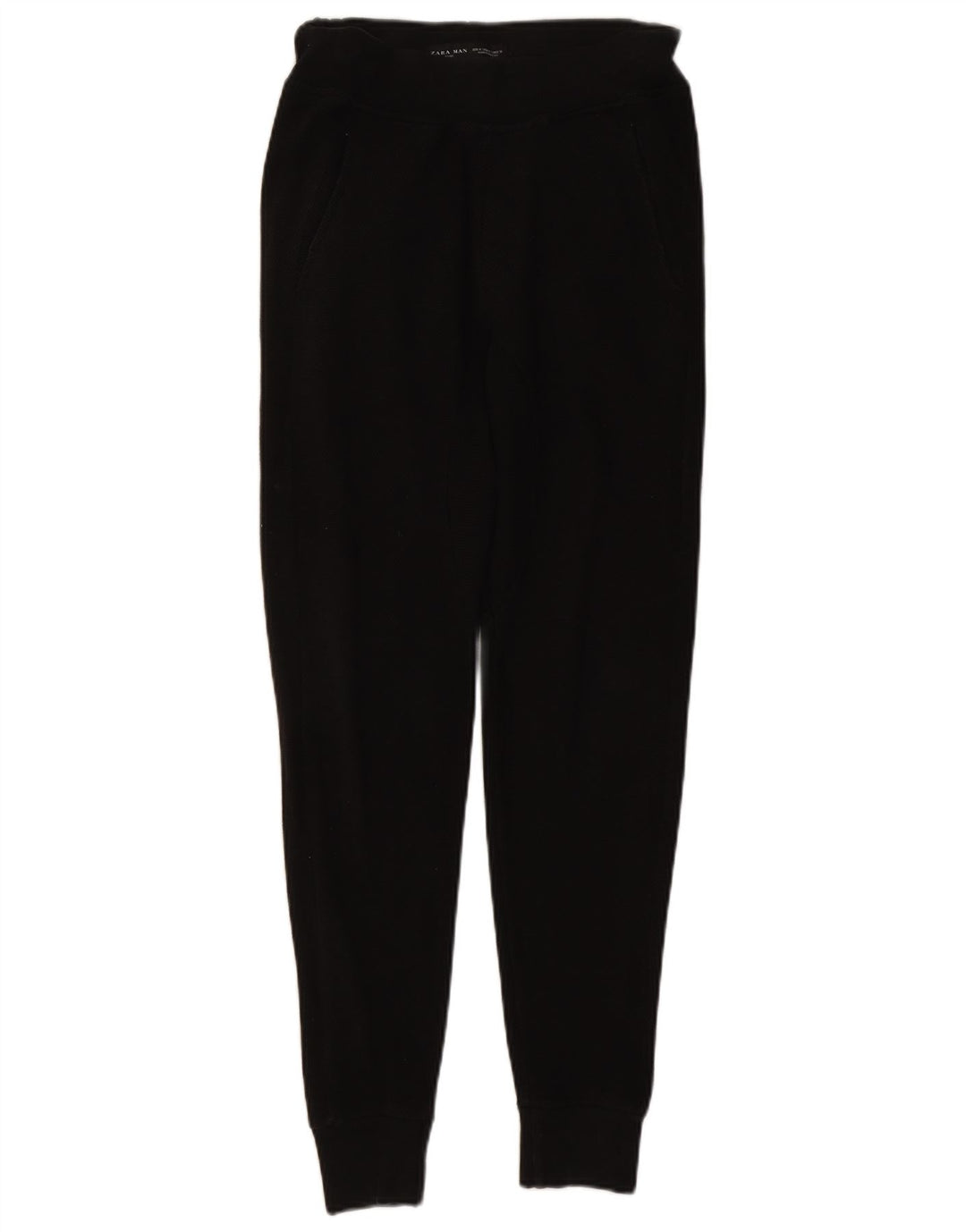Pantaloni da tuta da uomo Zara Joggers in cotone nero medio