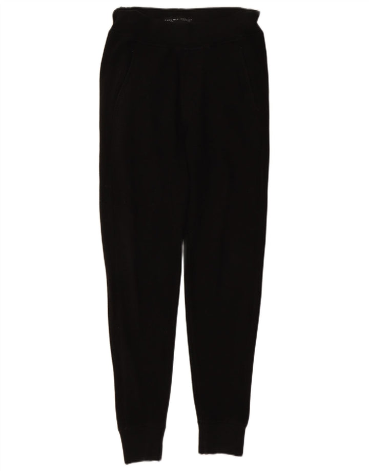 Pantaloni da tuta da uomo Zara Joggers in cotone nero medio