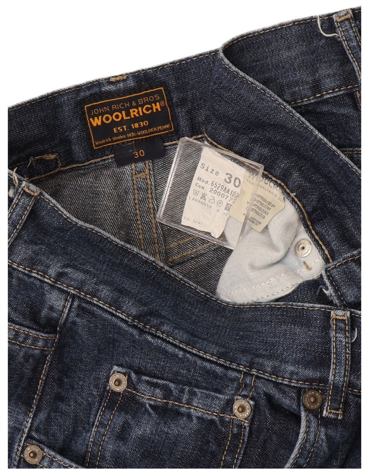Jeans dritti da donna Woolrich W30 L32 cotone blu