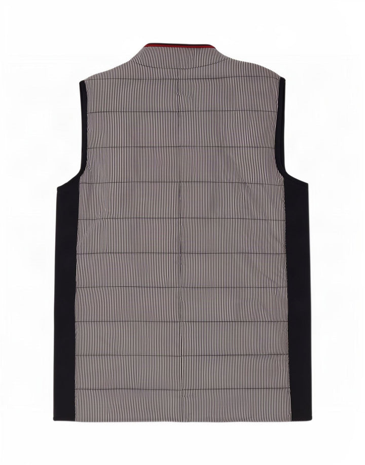 Gilet imbottito da donna Paco UK 14 grande poliestere color block multicolore