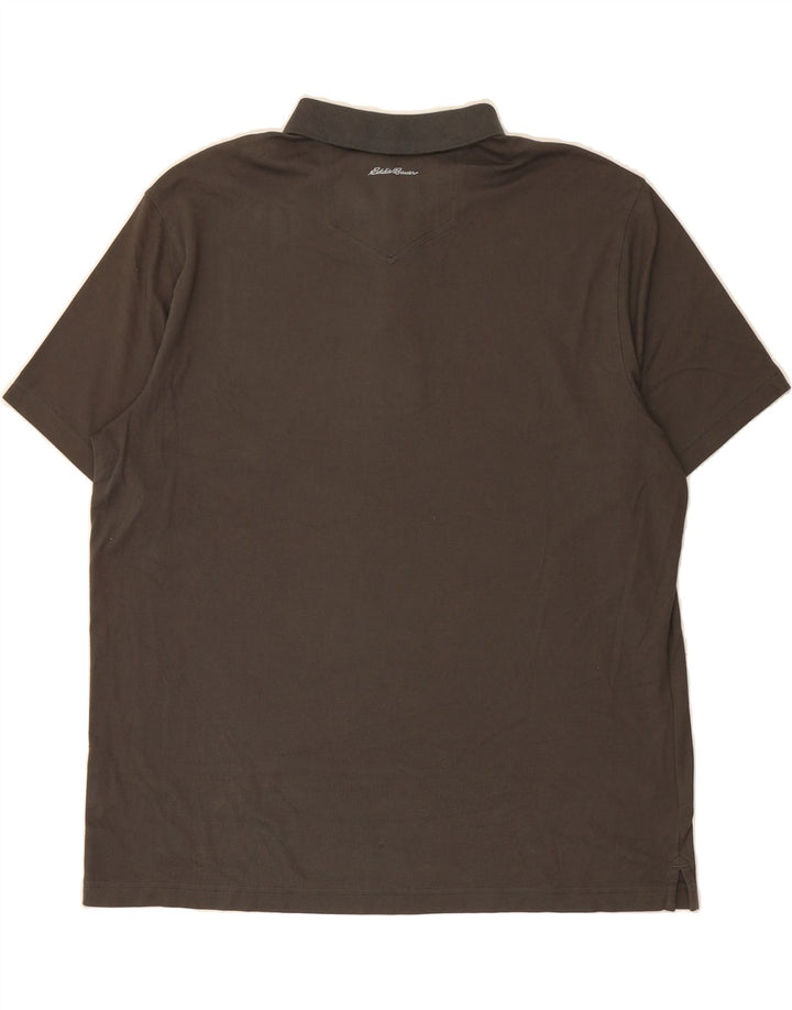 EDDIE BAUER Mens Polo Shirt XL Grey Cotton Vintage Eddie Bauer and Second-Hand Eddie Bauer from Messina Hembry 