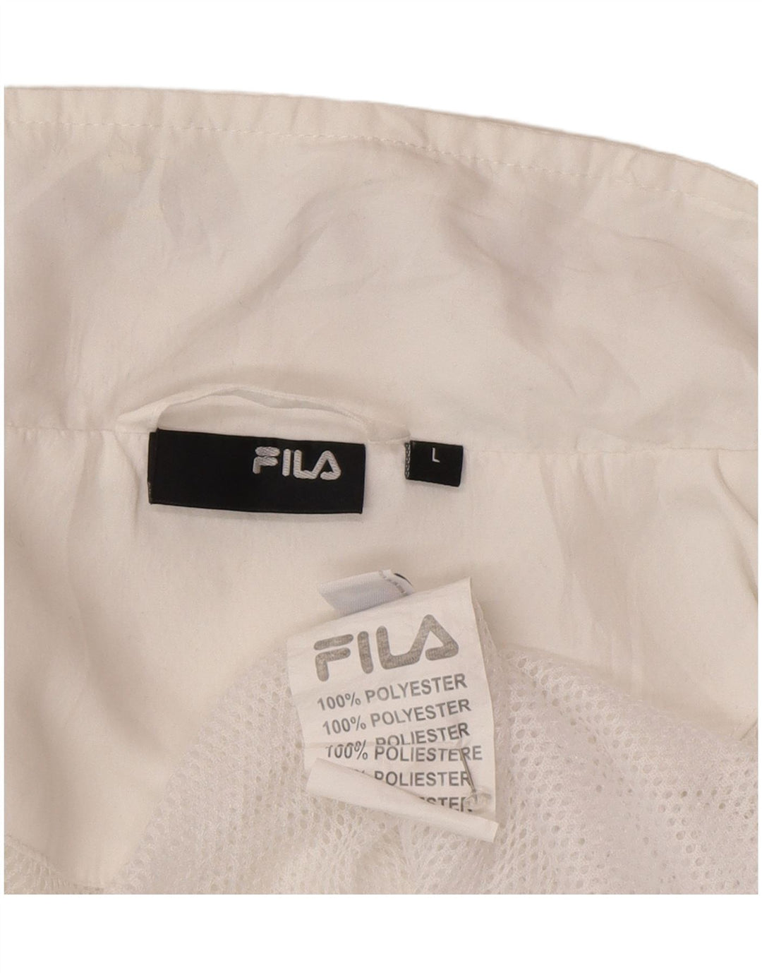 Giacca da ginnastica da donna Fila UK 16 Large Poliestere bianco