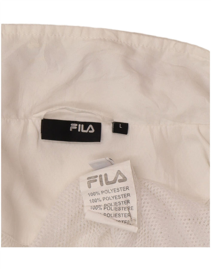 Giacca da ginnastica da donna Fila UK 16 Large Poliestere bianco