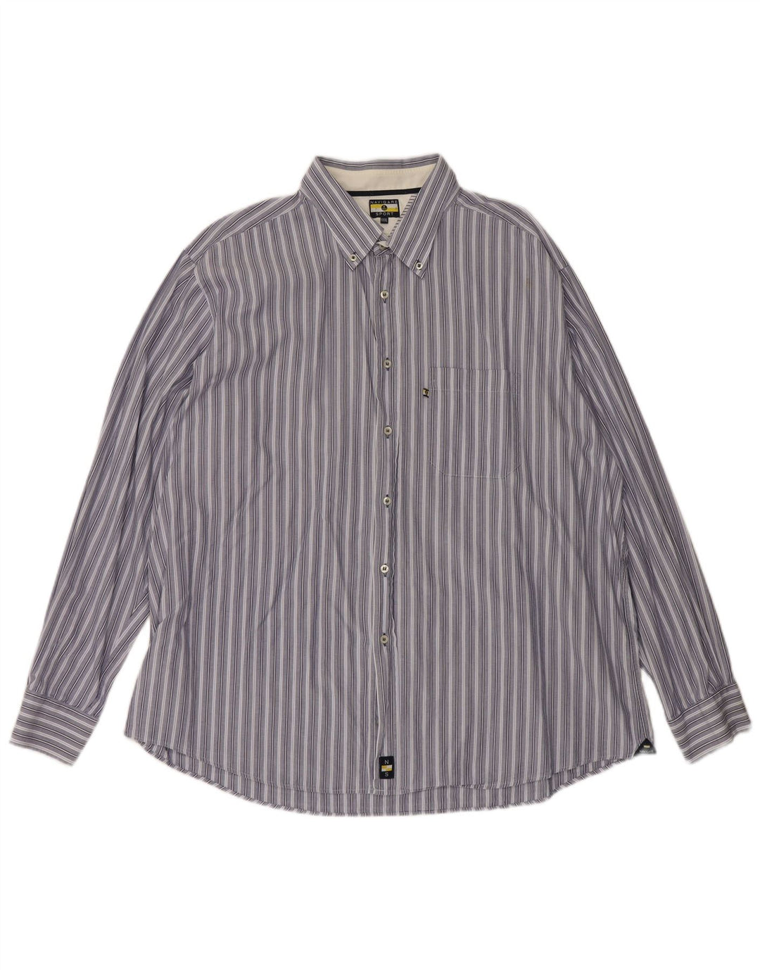 Camicia da uomo Navigare 3XL a righe blu