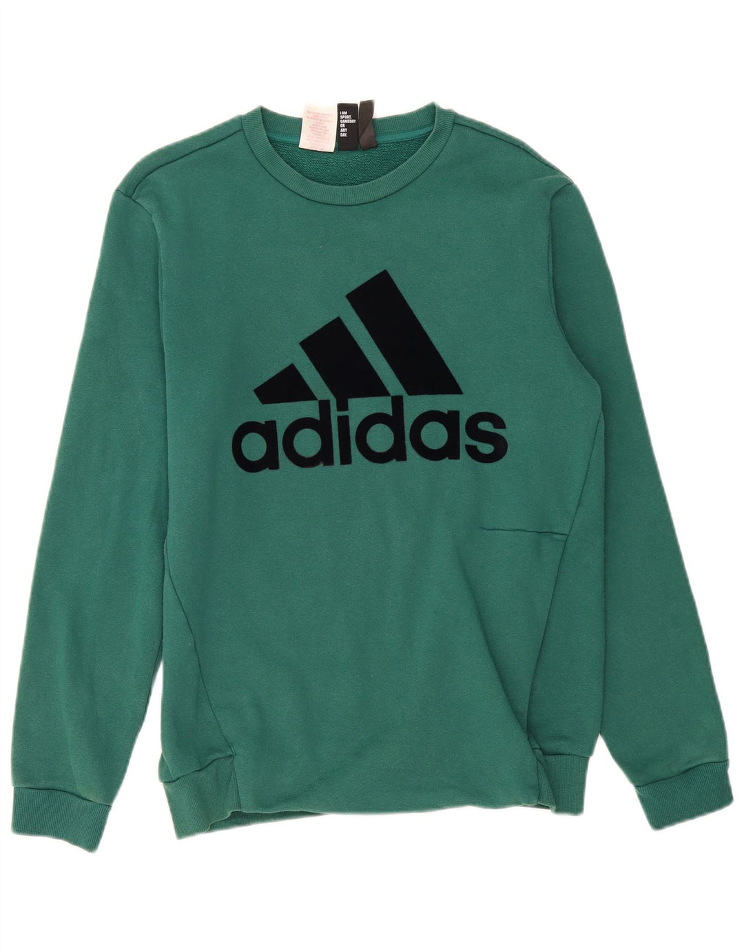 Felpa Adidas Ragazzo Maglione 15-16 Anni Cotone Verde
