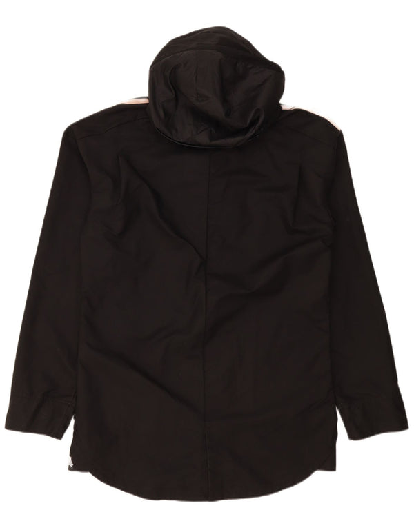 Giacca antipioggia da uomo Adidas con cappuccio UK 38 medio poliestere nero