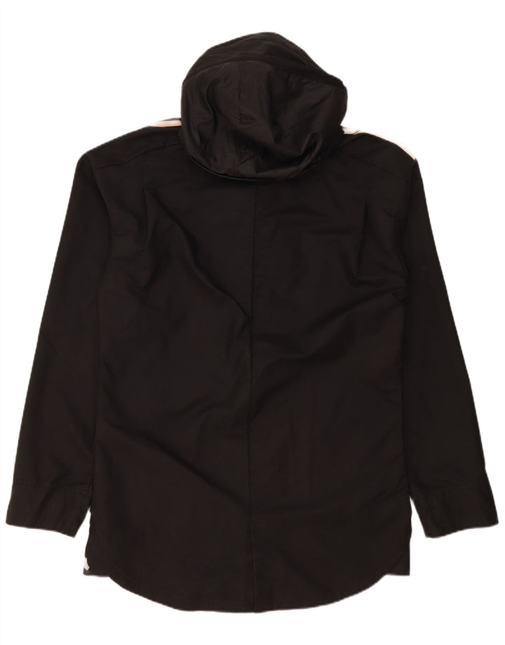 Giacca antipioggia da uomo Adidas con cappuccio UK 38 medio poliestere nero