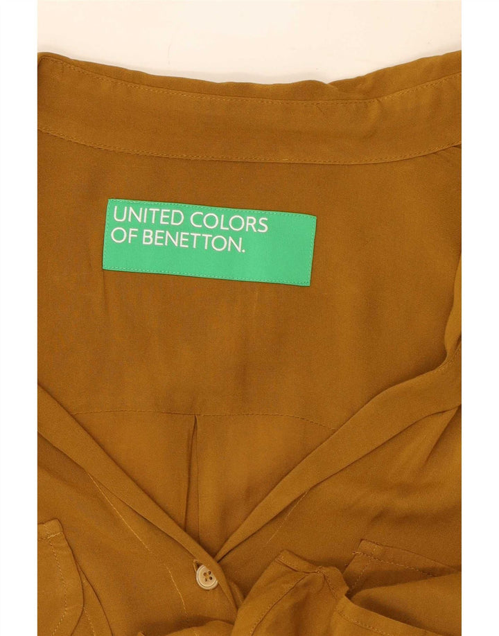 Camicetta da donna Benetton UK 16 grande Beige
