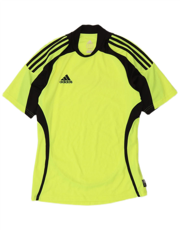 T-shirt Adidas Clima 365 da uomo, piccola, in poliestere color block verde