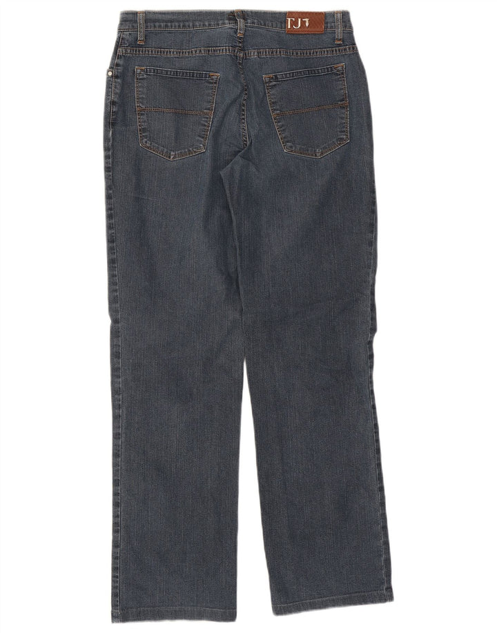 Jeans Dritti Donna Trussardi W31 L29 Cotone Blu Navy