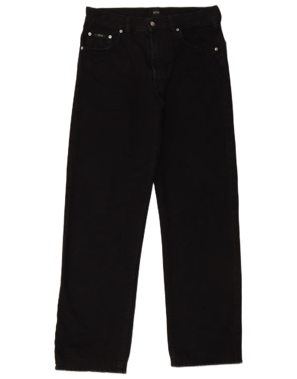 Jeans dritti Arkansas da uomo Hugo Boss W32 L32 cotone nero