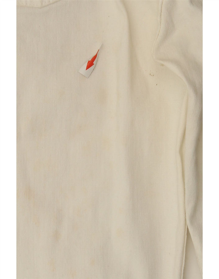 Jeans svasati da donna Tommy Hilfiger W32 L30 cotone bianco sporco