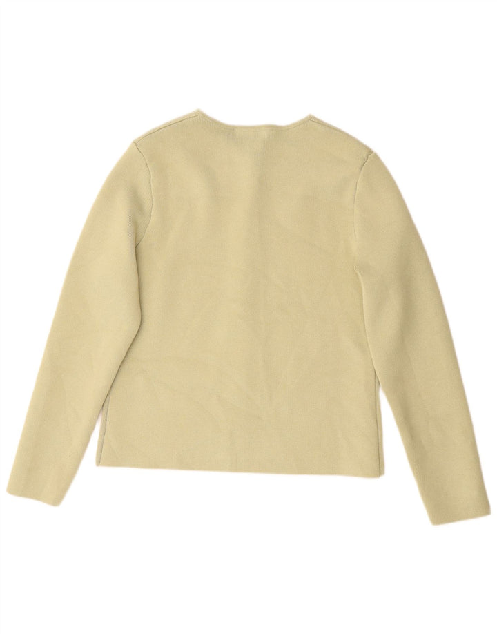Maglione cardigan corto da donna Zara UK 18 XL verde poliestere