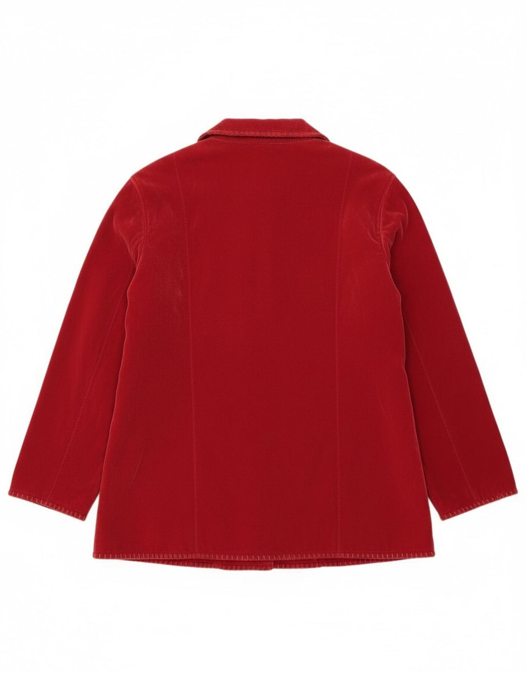 Soprabito in pile da donna Paco UK 16 grande rosso poliestere