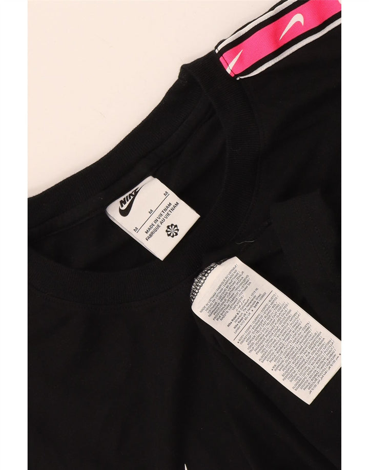 T-shirt grafica da uomo Nike Top in cotone color block medio nero