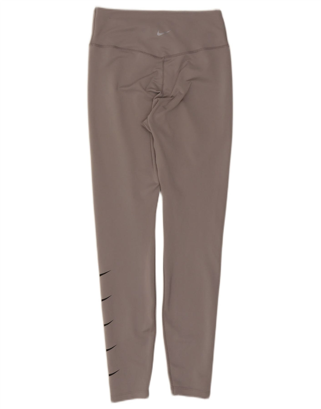 Leggings grafici Nike Dri Fit da donna UK 12 Poliestere grigio medio