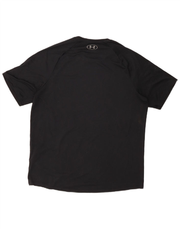 T-shirt da uomo Under Armour Top grande in poliestere nero