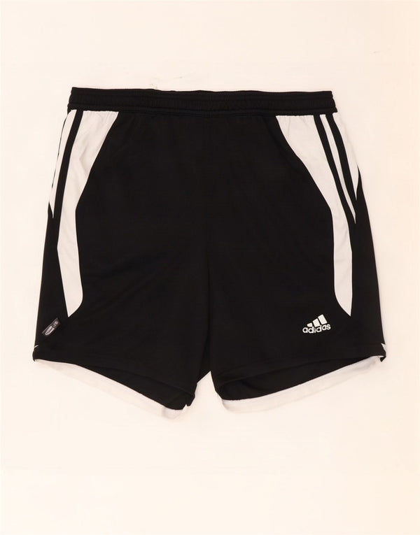 Pantaloncini sportivi Adidas Climalite da uomo, poliestere color block medio nero