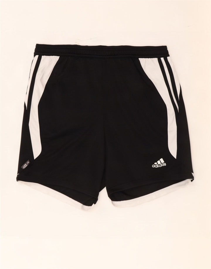 Pantaloncini sportivi Adidas Climalite da uomo, poliestere color block medio nero