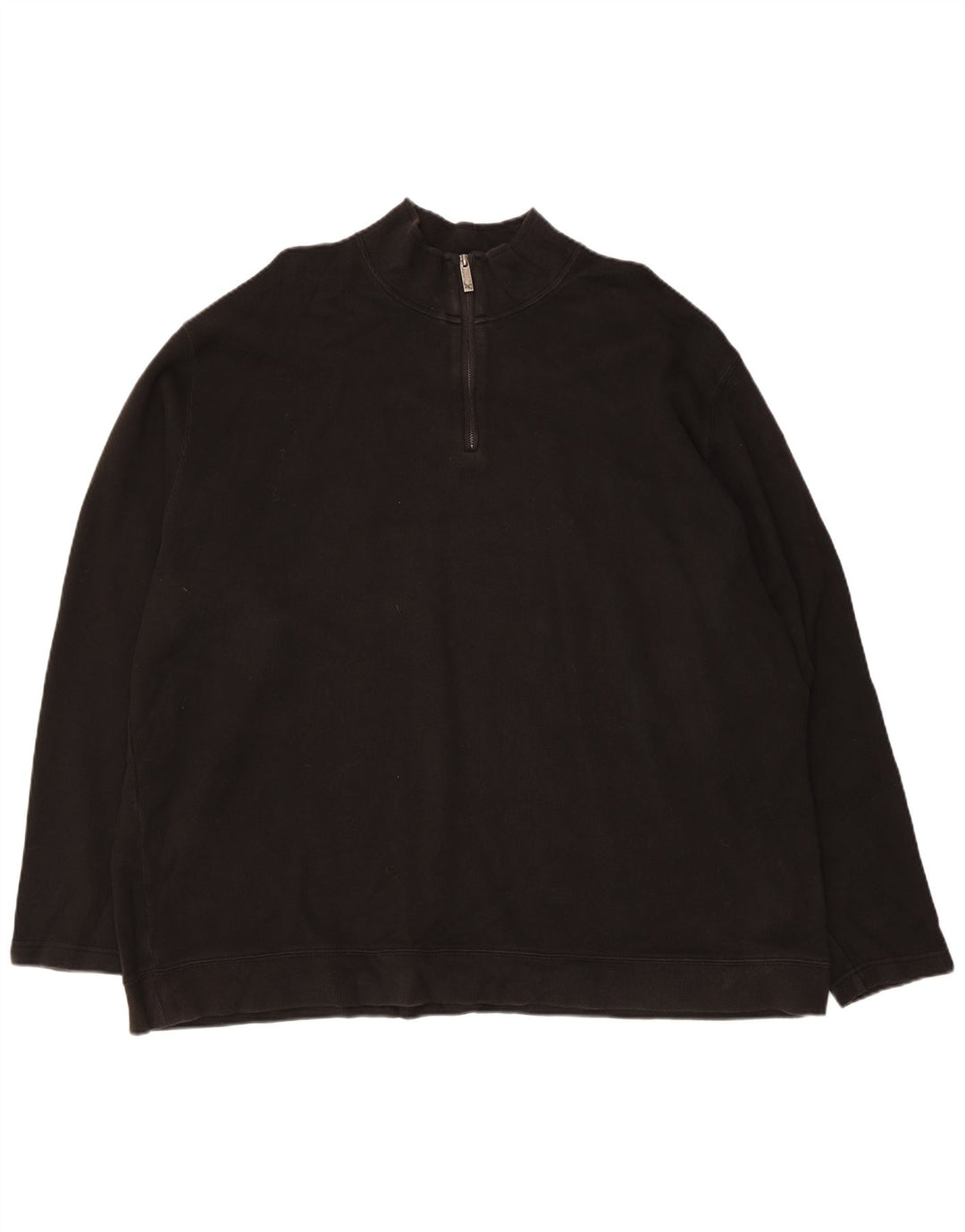 EDDIE BAUER Felpa con collo con zip da uomo Maglione XL Cotone nero