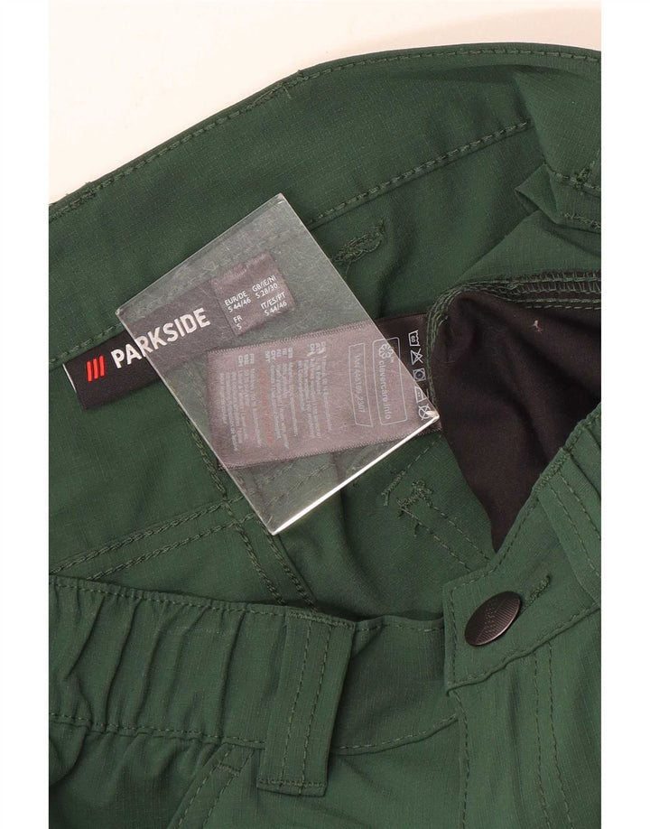 Pantaloncini cargo da uomo Parkside piccoli W29 verde elastan