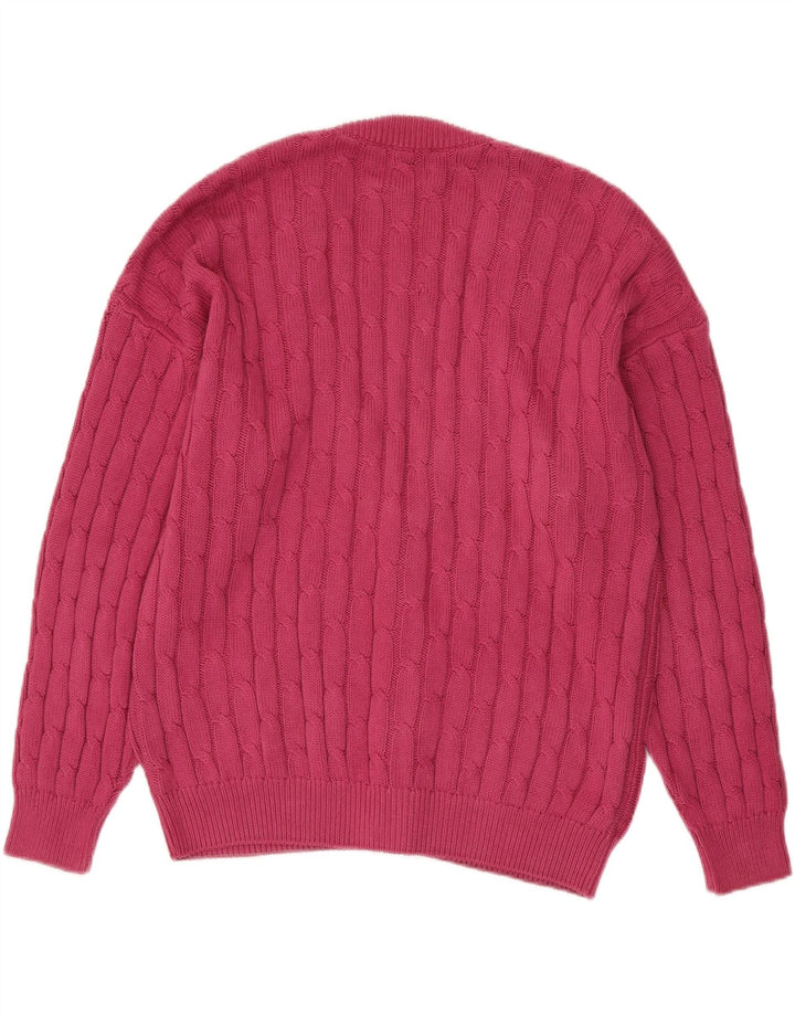 Maglione cardigan da uomo Il Granchio grande rosa